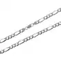 Srebrny łańcuszek 925męski z masywnym splotem figaro 60cm, PA00366 s1 Sklep