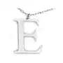 Srebrny łańcuszek z modną dużą literą E Sklep