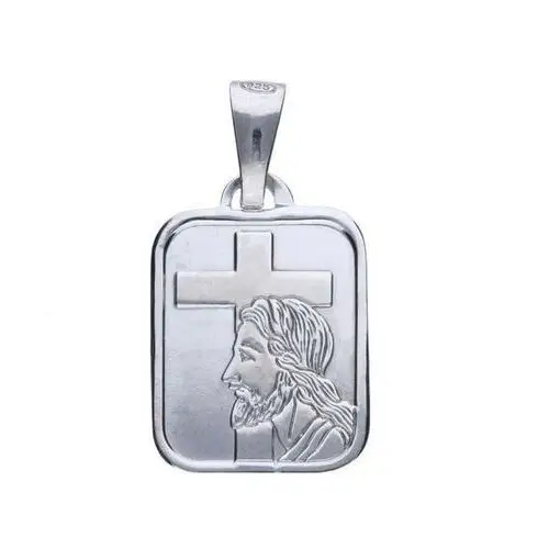 Srebrny medalik 925 Jezus i krzyż Chrzest, MMAL0086S
