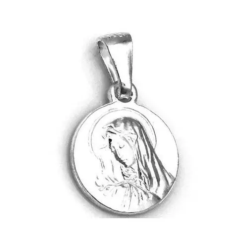 Srebrny medalik 925 okrągły z matką boską 3,75g Lovrin