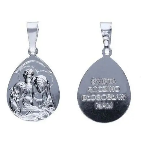 Lovrin Srebrny medalik 925 święta rodzina chrzest