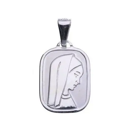 Srebrny medalik 925 wizerunek Matka Boska chrzest, MMAL0022S