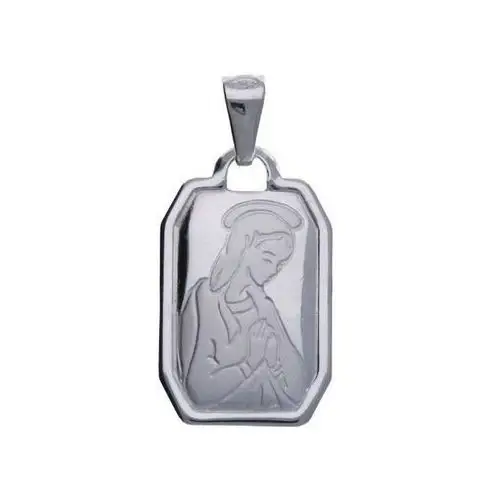 Srebrny medalik 925 wizerunek Matka Boska chrzest, MMAL0047S