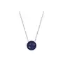 Srebrny naszyjnik 925 koło kamień lapis lazuli, round lapis lazuli 46159 s Sklep