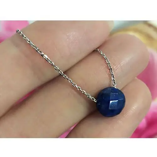 Srebrny naszyjnik 925 koło kamień lapis lazuli, round lapis lazuli 46159 s 3