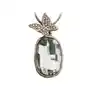 Srebrny naszyjnik motyl z prostokątną cyrkonią, 81660 s1 Sklep