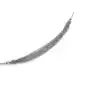 Srebrny naszyjnik ozdoba z kilku łańcuszków, kolor szary Sklep
