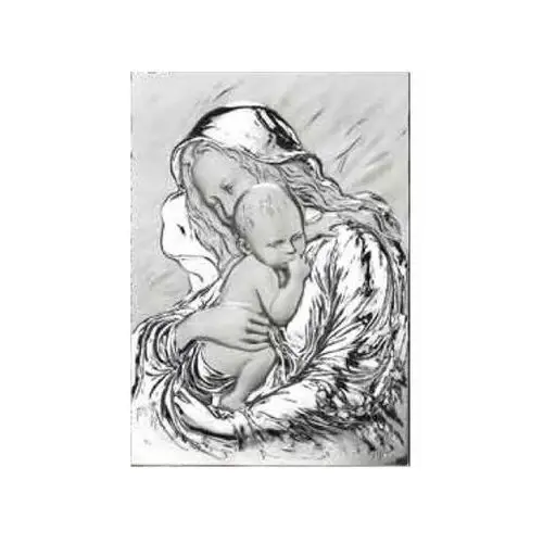 Srebrny obraz 925 matka boska ryngraf z grawerem Lovrin