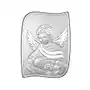 Srebrny obrazek z aniołkiem stelażem 13,.5x18cm grawer Lovrin Sklep