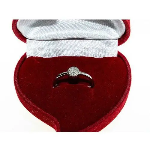Lovrin Srebrny pierścionek 925 elegancki drobny pierścionek z cyrkoniowym ringiem 3