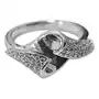 Srebrny pierścionek 925 elegancki z cyrkoniami, kolor szary Sklep