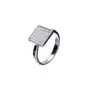 Lovrin Srebrny pierścionek 925 kwadrat z cyrkonią Sklep