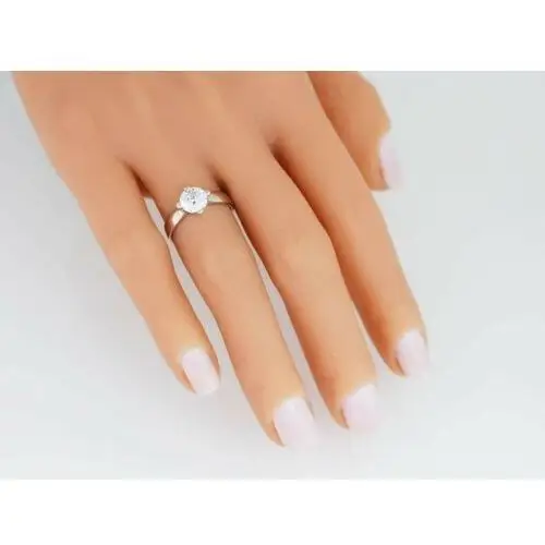 Srebrny pierścionek 925 wysadzany białą cyrkonią, SPI1306 3