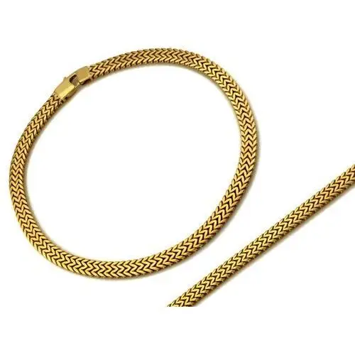 Lovrin Złota bransoletka 375 elementowa wzór jodełka 5,97g