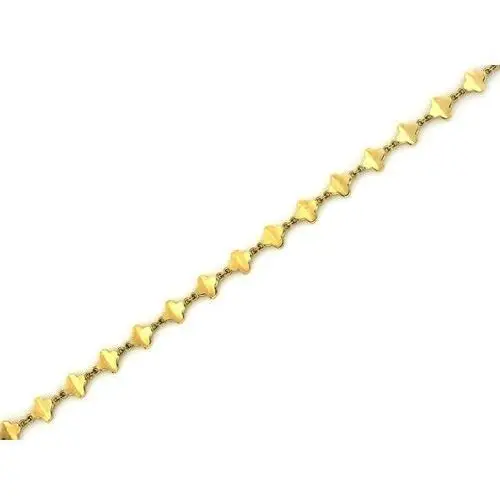 Lovrin Złota bransoletka 375 elementowa z koniczynek 2,1g 4