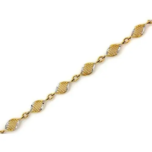 Lovrin Złota bransoletka 375 z ażurowymi elementami 19 cm 3
