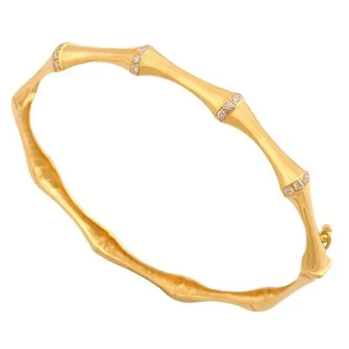 Złota bransoletka 585 bangle kości 8.45g prezent