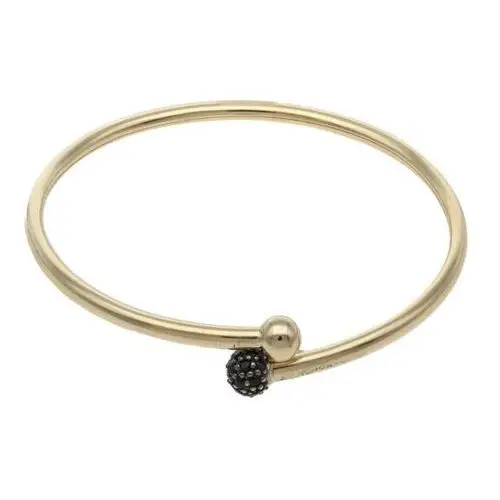 Złota bransoletka 585 bangle z czarnymi kamieniami 6,59g, Bransoletka bangle 5.9