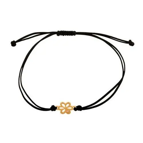 Złota bransoletka 585 KWIATUSZEK Z CYRKONIĄ 0,20g, 43690