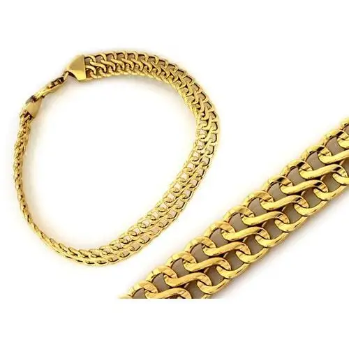Złota bransoletka 585 łańcuszkowa łączone fale 6,7g Lovrin 2