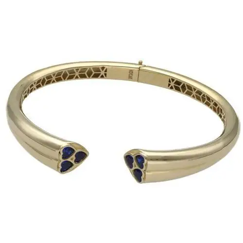 Lovrin Złota bransoletka 585 serduszka bangle 13,67g