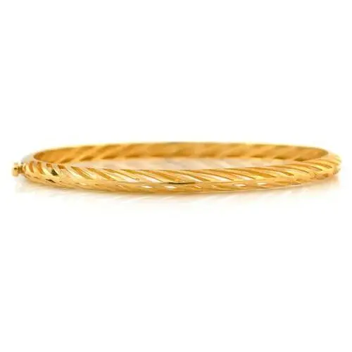 Złota bransoletka 585 sztywna BANGLE 6,92 g, BR6417