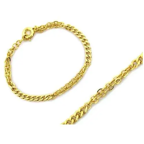 Złota bransoletka 585 z łączonych różnych łańcuszków 4,3g Lovrin 3