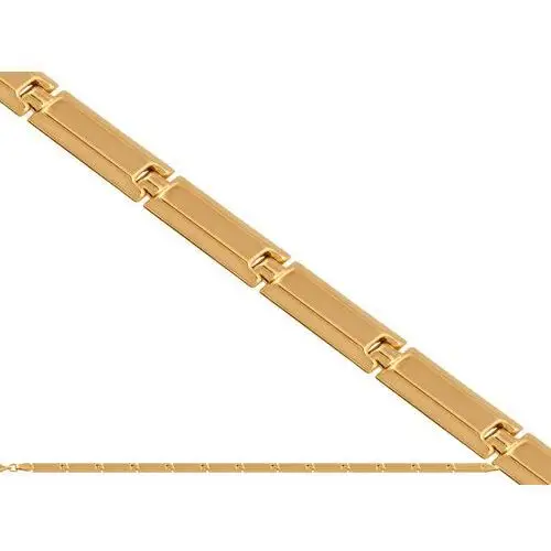 Złota bransoletka 585 z prostokątnych elementów 4,50g Lovrin
