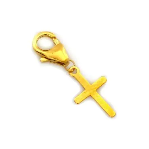 Złota przywieszka 585 charms krzyżyk idealny do bransoletki, ZA6357 s