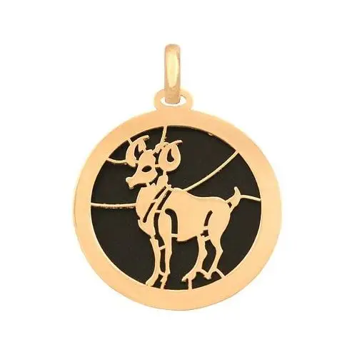 ZŁOTA PRZYWIESZKA 585 ZNAK ZODIAKU BARAN ONYKS, 35009