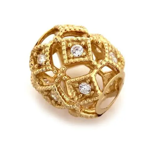 Złota zawieszka 585 beads charms do bransoletki 1,25 g, ZA2410