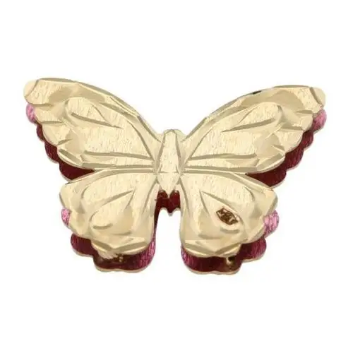 Złota zawieszka 585 fioletowy motyl 2,04 g, Zawieszka 6.104 2