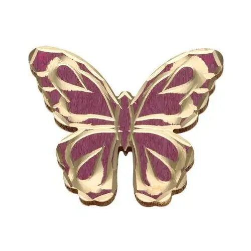 Złota zawieszka 585 fioletowy motyl 2,04 g, Zawieszka 6.104