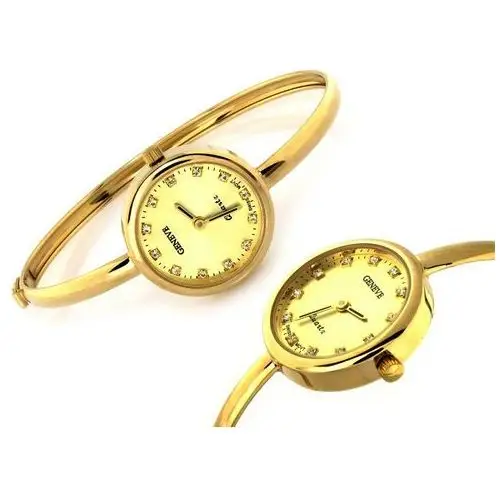 Złoty damski zegarek 585 na sztywnej bransoletce 14,74g Lovrin