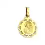 Złoty elegancki medalik 585 zdobiony Matka Boska Częstochowska z ażurem 14kt, ZA5971 Sklep