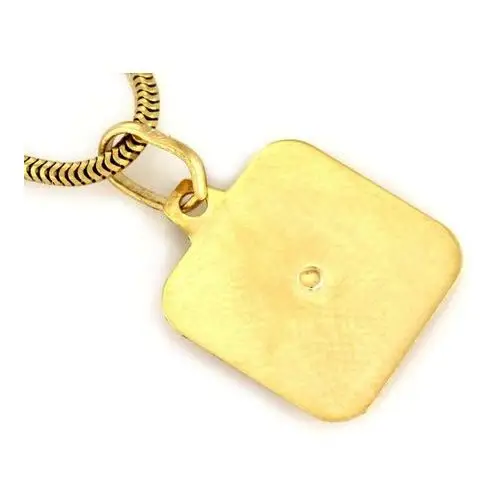 Złoty komplet 333 medalik Matka Boska z łańcuszkiem, ZA1135B, LA546 2