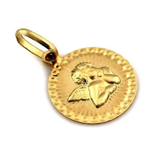 Lovrin Złoty komplet biżuterii 375 aniołek chrzest komunia 3