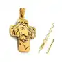 Lovrin Złoty komplet biżuterii 375 krzyż z jezusem chrzets komunia Sklep
