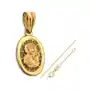 Złoty komplet biżuterii 585 ażurowy medalik chrzest Sklep