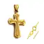 Złoty komplet biżuterii 585 duży krzyż chrzest komunia Lovrin Sklep