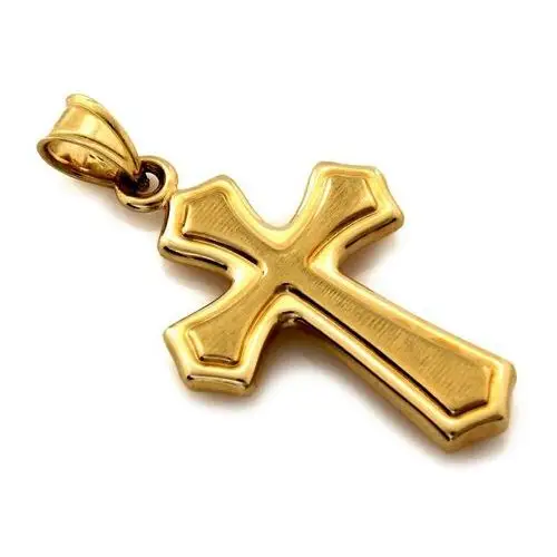Złoty komplet biżuterii 585 duży krzyż chrzest komunia Lovrin 3