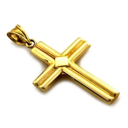 Złoty komplet biżuterii 585 duży krzyż chrzest komunia, RU00229 s, ZA369B 4