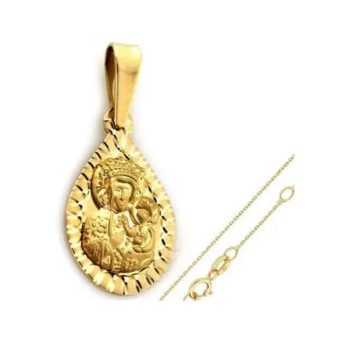 Lovrin Złoty komplet biżuterii 585 kropla na chrzest