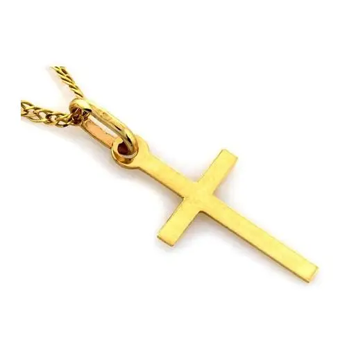 Złoty komplet biżuterii 585 krzyż na chrzest, RU00204 40s(43 + 2), ZA3272B 3
