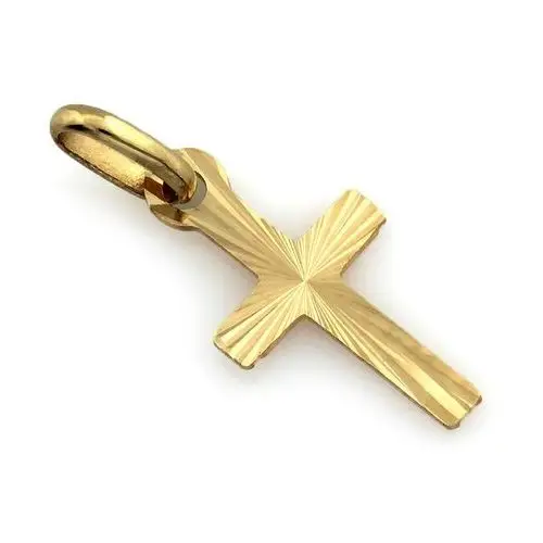 Lovrin Złoty komplet biżuterii 585 krzyż promienie chrzest 2