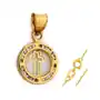 Złoty komplet biżuterii 585 krzyż z cyrkoniami, kolor żółty Sklep