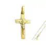 Lovrin Złoty komplet biżuterii 585 krzyż z jezusem chrzest Sklep