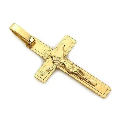 Lovrin Złoty komplet biżuterii 585 krzyż z jezusem chrzest 4
