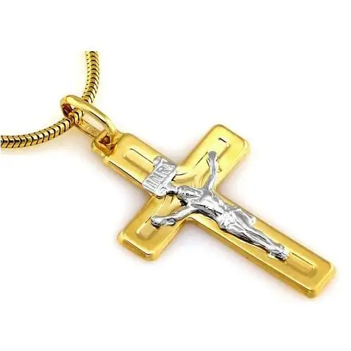 Lovrin Złoty komplet biżuterii 585 krzyżyk chrzest 4