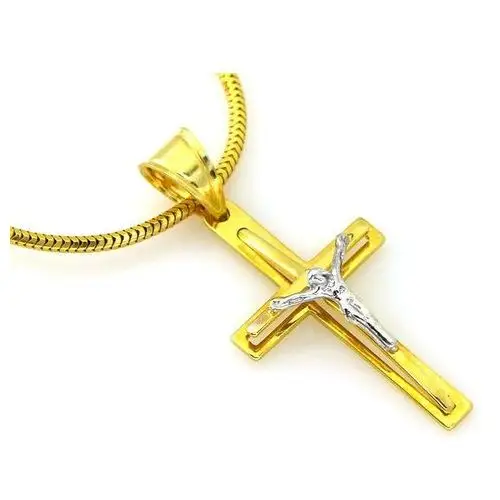 Lovrin Złoty komplet biżuterii 585 krzyżyk chrzest komunia 3